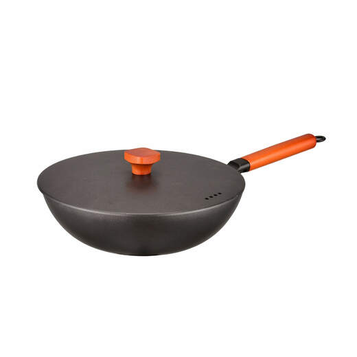 Wok panvica v Blacksmith s pokrievkov Ø 28 cm